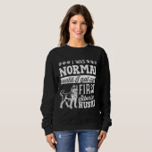 Sibirischer Husky war ich bis dreist normal Sweatshirt (Vorne ganz)