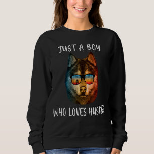 Sibirischer Husky-Welpe nur ein Junge, der Husky 6 Sweatshirt