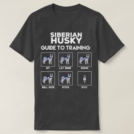Sibirischer Huskyführer T-Shirt (Design vorne)