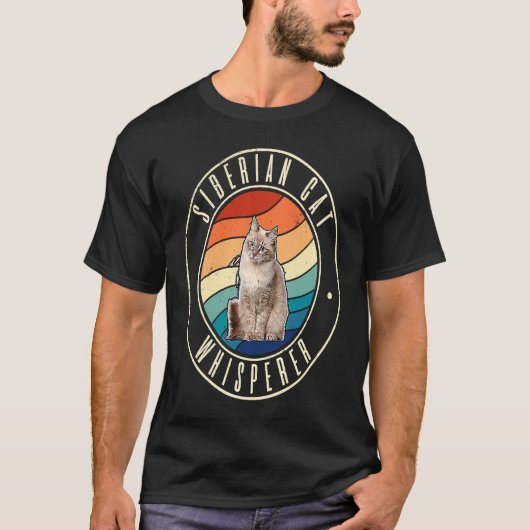 Sibirischer Katzenflüsterer T-Shirt (Vorderseite)