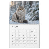 Sibirischer Katzenkalender Kalender (Jan 2027)