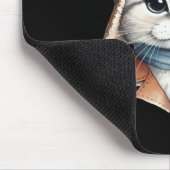 Sibirischer Katzenpilotenaufkleber Mousepad (Ecke)