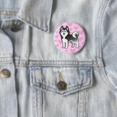 Sibirischer Schlittenhund-/alaskischer Button (Beispiel)