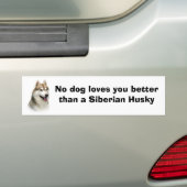 Sibirischer Schlittenhund-herrlicher Autoaufkleber (Auf Auto)
