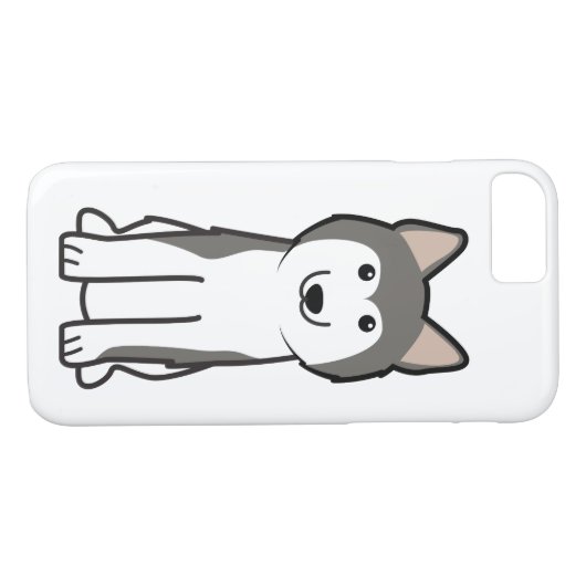 Sibirischer Schlittenhund-HundeCartoon Case-Mate iPhone Hülle (Rückseite (Horizontal))