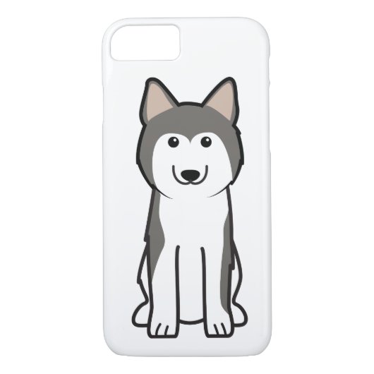 Sibirischer Schlittenhund-HundeCartoon Case-Mate iPhone Hülle (Rückseite)