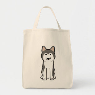Sibirischer Schlittenhund-HundeCartoon Tragetasche