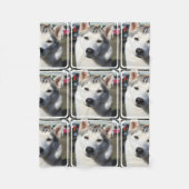 Sibirischer Schlittenhund-HundeFoto Fleecedecke (Vorderseite)