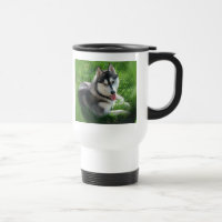 Sibirischer Schlittenhund-Hundeplastikreise-Tasse