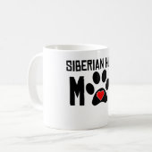 Sibirischer Schlittenhund-Mama Kaffeetasse (Vorderseite Links)