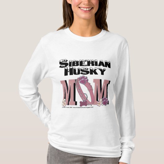 Sibirischer Schlittenhund MAMA T-Shirt (Vorderseite)