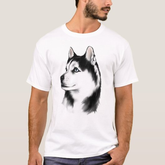 Sibirischer Schlittenhund-T - Shirt (Vorderseite)
