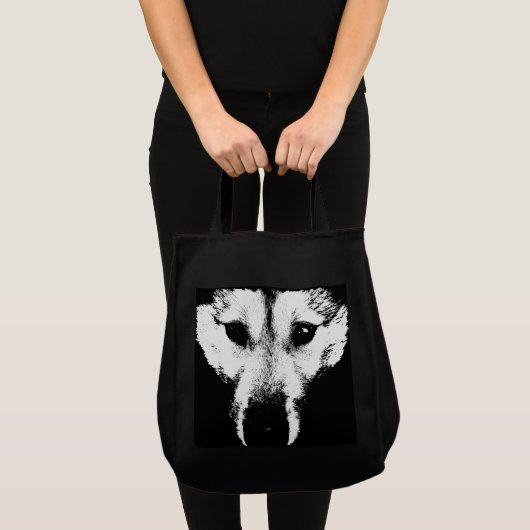 Sibirischer Schlittenhund-Taschen-Taschen-heisere Tragetasche (Vorderseite (Produkt))