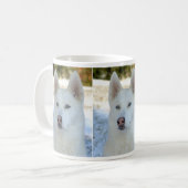 Sibirischer Schlittenhund-Tasse Kaffeetasse (Vorderseite Links)