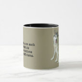 Sibirischer Schlittenhund-Tasse Tasse (Zentrum)