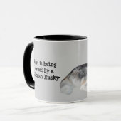 Sibirischer Schlittenhund u. Welpen-Tasse Tasse (Vorderseite Links)