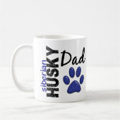 Sibirischer Schlittenhund-Vater 2 Kaffeetasse (Links)