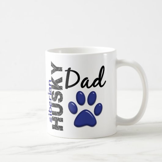Sibirischer Schlittenhund-Vater 2 Kaffeetasse (Rechts)