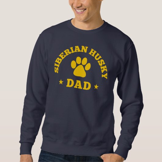 Sibirischer Schlittenhund-Vater Sweatshirt (Vorderseite)