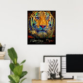 Sibirischer Tiger [Art Poster] Poster (Heimbüro)