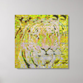 sibirischer Tiger auf eingewickeltem Leinwand