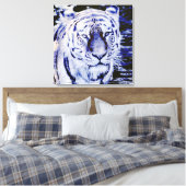 sibirischer Tiger auf eingewickeltem Leinwand (Insitu (Schlafzimmer))