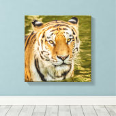 SIBIRISCHER TIGER AUF LEINWANDDRUCK (Insitu (Holzboden))