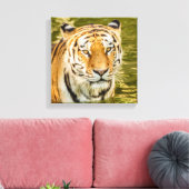 SIBIRISCHER TIGER AUF LEINWANDDRUCK (Insitu (Wohnzimmer))