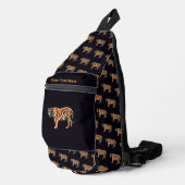 Sibirischer Tiger Crossbody Bag (Rechte Ecke)
