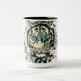 Sibirischer Tiger-Cup | Tiger-Tasse Zweifarbige Tasse