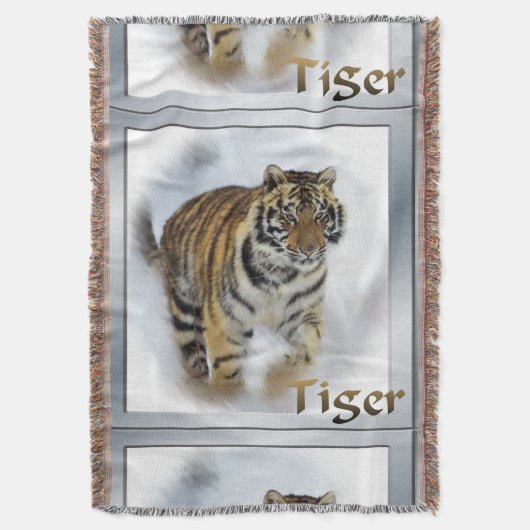 Sibirischer Tiger Decke (Vorderseite Vertikal)
