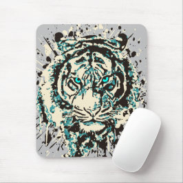 Sibirischer Tiger | Farbenfrohe Tiger Mouse Pad Mousepad