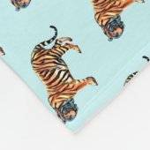 Sibirischer Tiger Fleecedecke (Ecke)