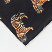 Sibirischer Tiger Fleecedecke (Ecke)