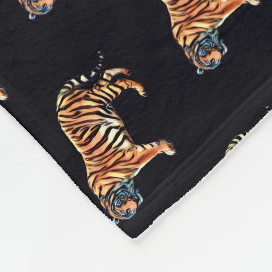 Sibirischer Tiger Fleecedecke (Ecke)