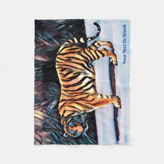 Sibirischer Tiger Fleecedecke (Vorderseite)