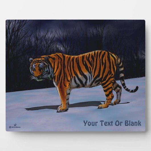 Sibirischer Tiger Fotoplatte (Vorderseite)