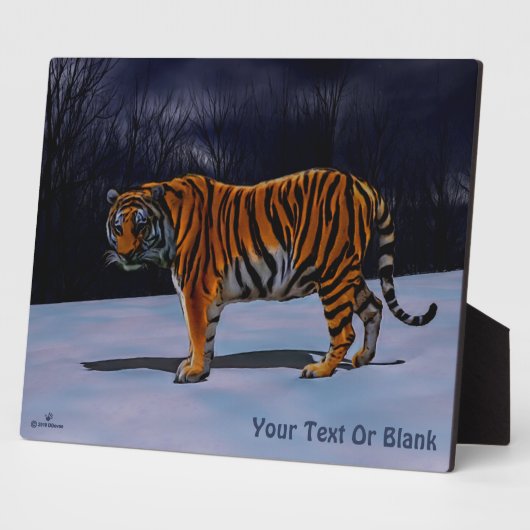 Sibirischer Tiger Fotoplatte (Seite)