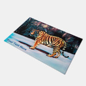 Sibirischer Tiger Fußmatte (Schrägansicht)