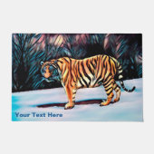 Sibirischer Tiger Fußmatte (Vorderseite)