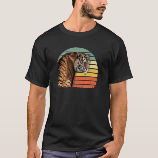 Sibirischer Tiger gefährdeter Tierregenmensch Männ T-Shirt (Vorderseite)