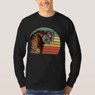 Sibirischer Tiger Gefährdetes Tier Retro Männer Fr T-Shirt