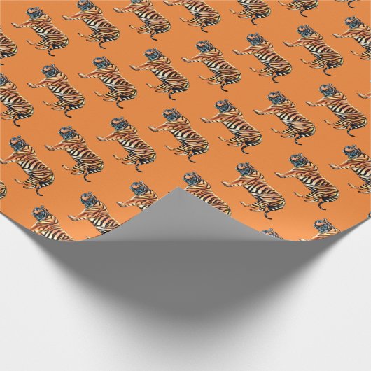 Sibirischer Tiger Geschenkpapier (Ecke)