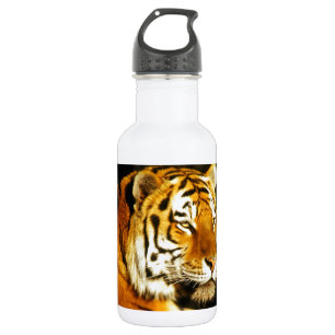 Sibirischer Tiger im Abend Edelstahlflasche