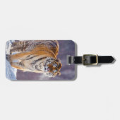 Sibirischer Tiger im Schnee, China Gepäckanhänger (Vorderseite horizontal)