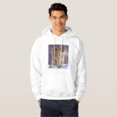 Sibirischer Tiger im Schnee, China Hoodie (Vorne ganz)