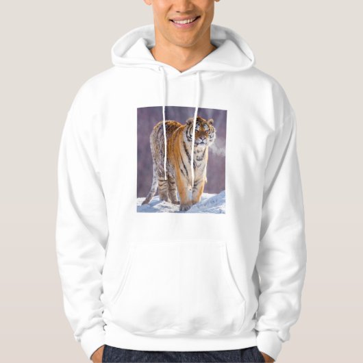 Sibirischer Tiger im Schnee, China Hoodie (Vorderseite)