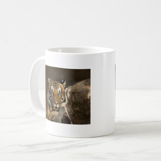 Sibirischer Tiger Kaffeetasse (Vorderseite Links)