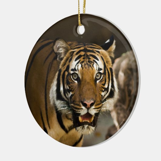 Sibirischer Tiger Keramik Ornament (Links)