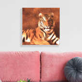Sibirischer Tiger Kunst - Leinwand (Insitu (Wohnzimmer))